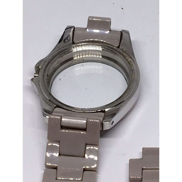 Michael Kors Ceramic Watch Bracelet Case Links Parts Band 18mm Purple A635 - Picture 6 of 7